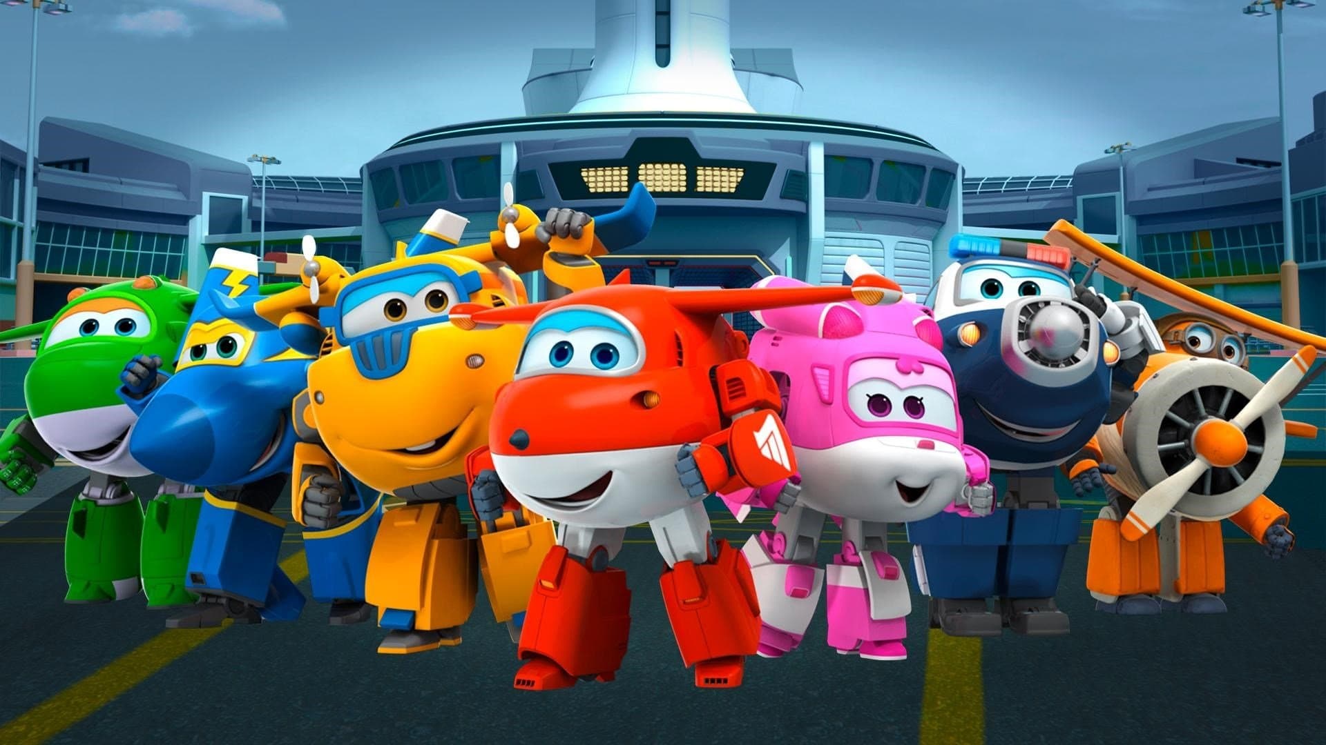 Super Wings series backdrop